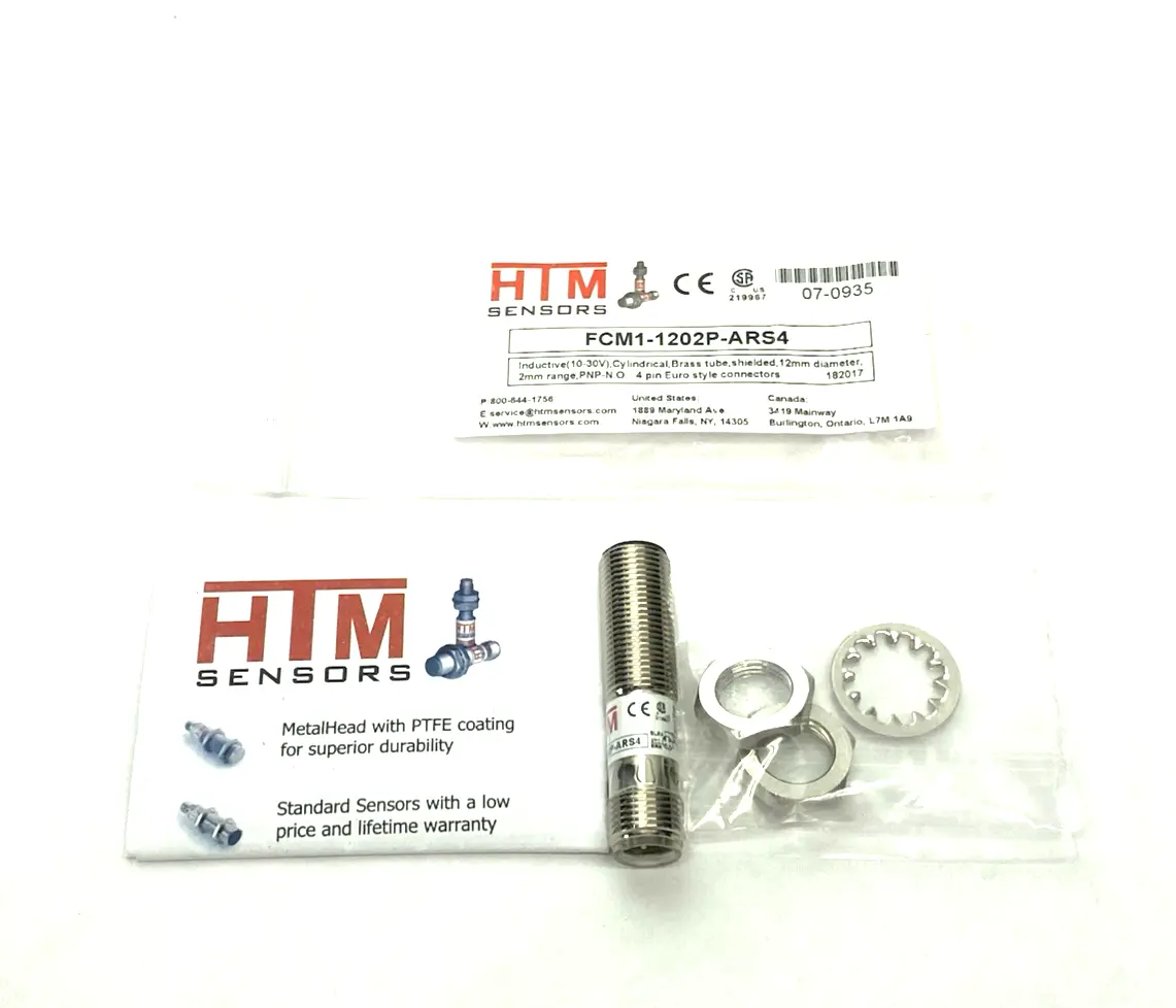New | in-Stock HTM Sensors Inductive Cylindrical Proximity Sensor 2mm 07-0935 Proximity Sensors Michigan US | Maverick Industrial Sales #1397961