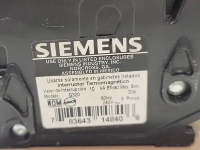 Used SIEMENS Q320 Circuit Breakers British Columbia CA | Lenmark #1488950