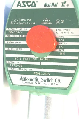 NEW ASCO 8262G212V SOLENOID VALVE