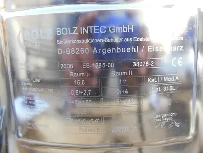 USED 2008 BOLZ INTECH EB-1585-00