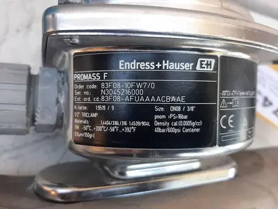 Meter, Flow, Endress Hauser, Promass F 3/8", 316 S/st, C #S743324