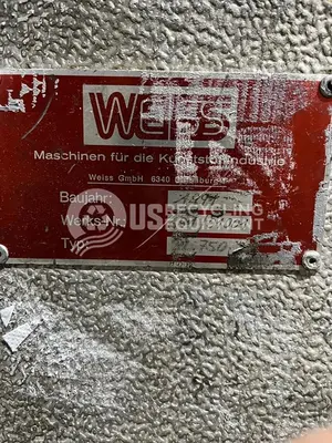 USED WEISS ONE (1) RL750 & ONE (1) RL600 PLASTIC DENSIFIER SYSTEMS