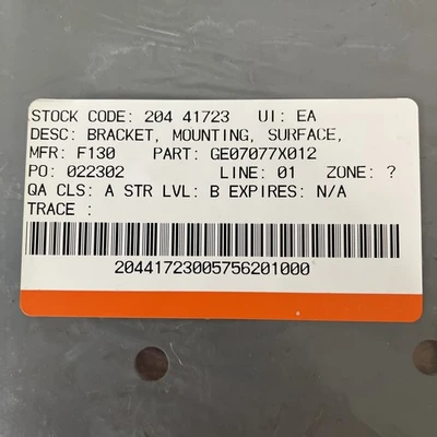 NEW GENERAL ELECTRIC 07077x012