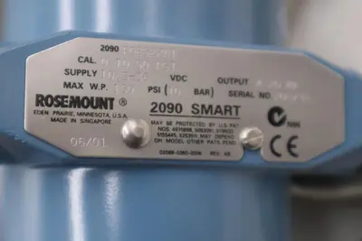 ROSEMOUNT 2090PG2S22A1 10.5-36VDC 150PSI PRESSURE TRANSMITTER - STOCK GF449