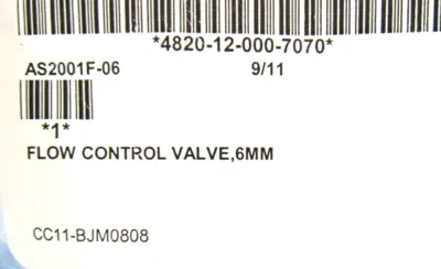 LOT OF 2 NEW SMC AS2001F-06 FLOW CONTROL VALVE AS2001F06