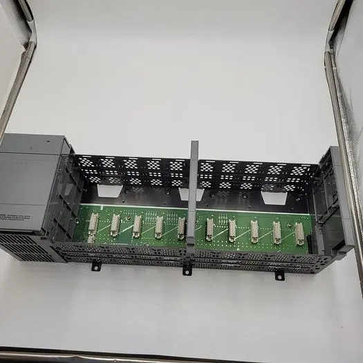 Used ALLEN BRADLEY ALLEN BRADLEY SLC 500 1746-P2 SER. C POWER SUPPLY & 10 SLOT RACK 1746-A10 PLC Chassis | ND Industrial Surplus #1221289