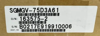 NEW YASKAWA SGMGV-75D3A61