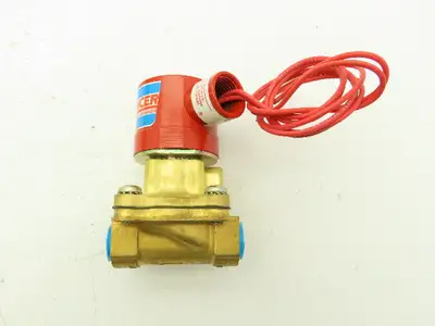 Skinner Lancer 4LD2LB5102 Solenoid Valve 2-Way NC 120V 100 PSI 3/8"NPT Hot Water