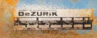 USED DEZURIK 9322267