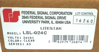 NEW SEALED FEDERAL SIGNAL LSL-024C LITESTAK LSL024C
