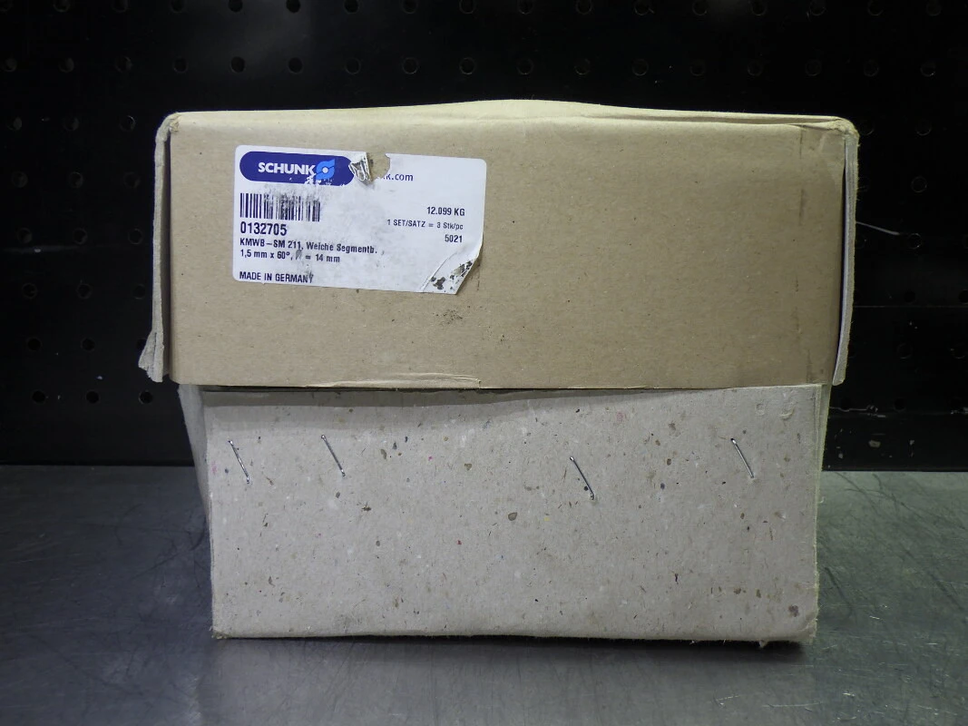 Schunk KMWB-SM 221 1.5mm x 60 Deg Full Grip Soft Steel Jaw Set 132705 (LOC2095A)