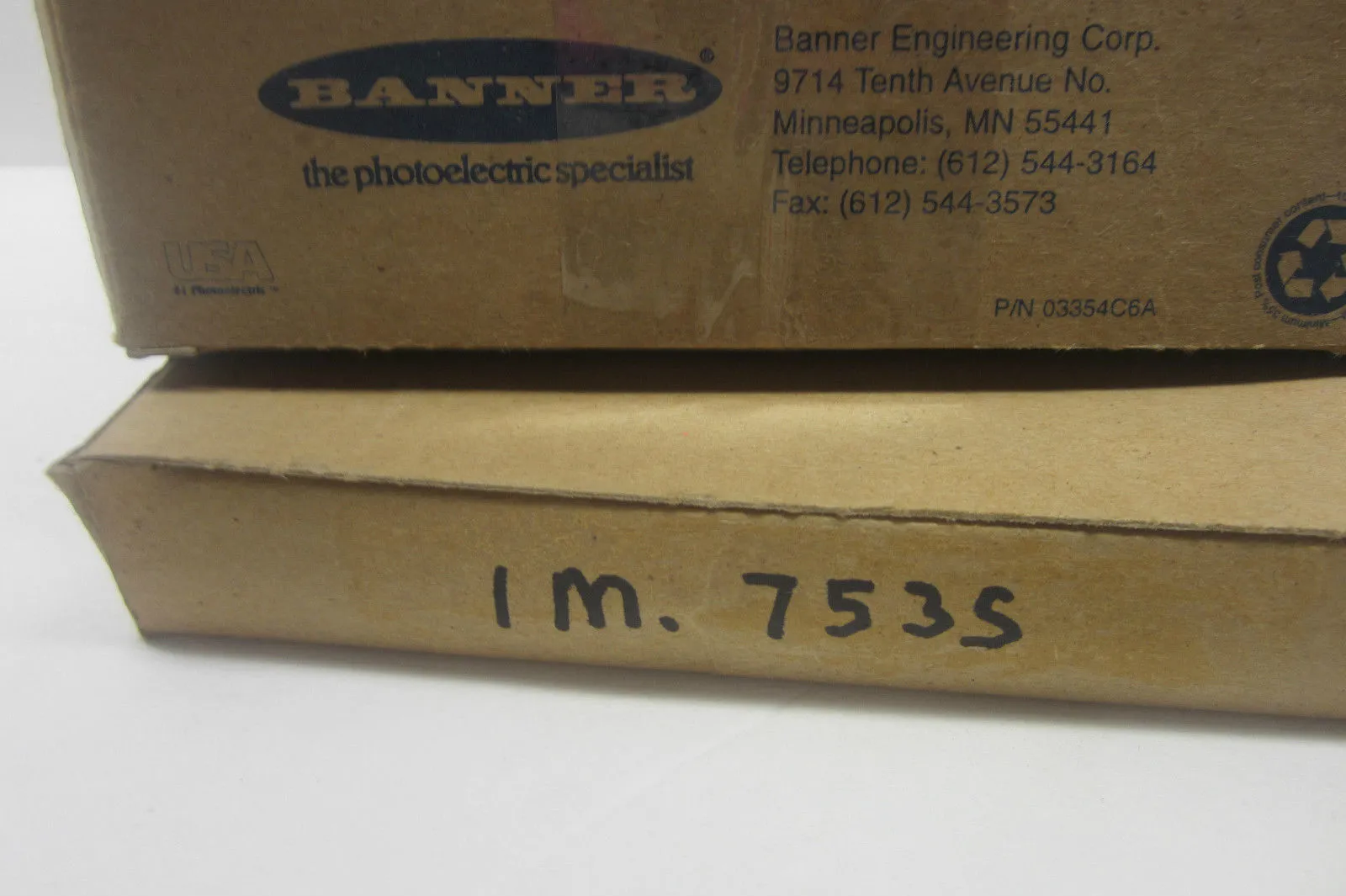NEW BANNER ENGINEERING IM.753S FIBER OPTIC CABLE IM753S