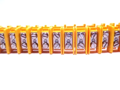 USED AMP FLEXI-BLOCK *8 TERMINAL BLOCKS BRASS SCREWS