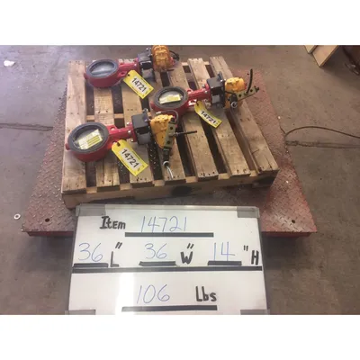 Used 5" Bray Automated Butterfly Valves (Lot of 3)