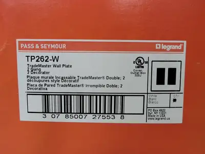 NEW PASS & SEYMOUR TP262-W