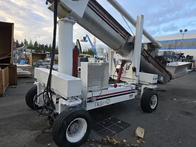 24" Wide Portable Diesel Articulating Conveyor Auger