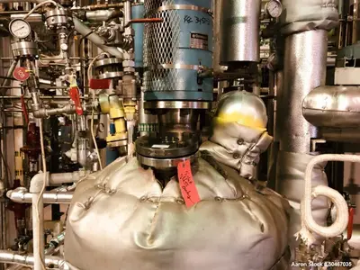 Used Gaspar 30-Gallon Reactor – 316L SS, 150 PSI, 5 HP Chemineer Agitator