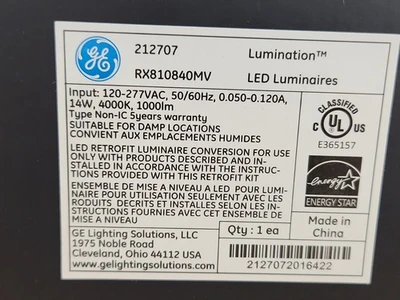 NEW GE Lighting Solutions 212707