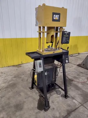 CAT CRIMPUTER HOSE CRIMPING & COUPLING PRESS , WITH TOOLING DIES & ENERPAC HYDRUALIC UNIT: YOBRO #24865