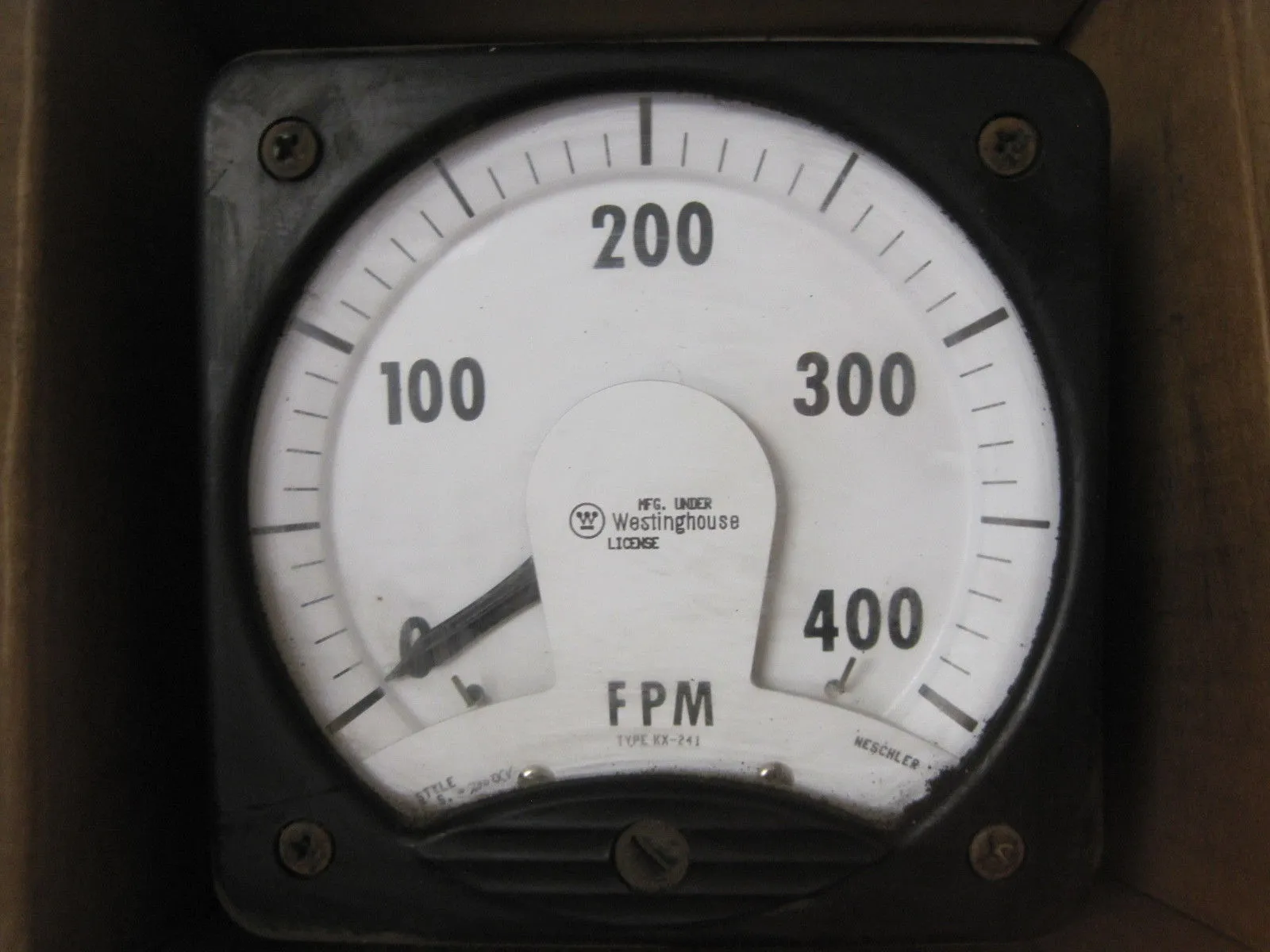 NEW WESTINGHOUSE KX-241 METER 0-400 FPM KX241