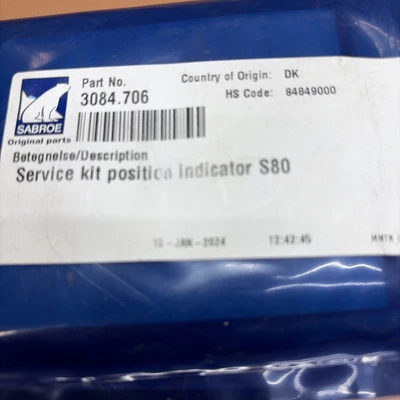 NEW Sabroe 3084.706