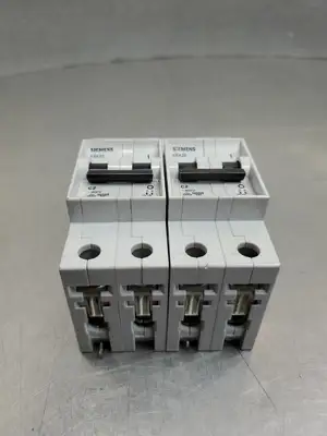 USED Siemens 5SX22 C2 Circuit Breaker, 2A, 400V, 2 Pole