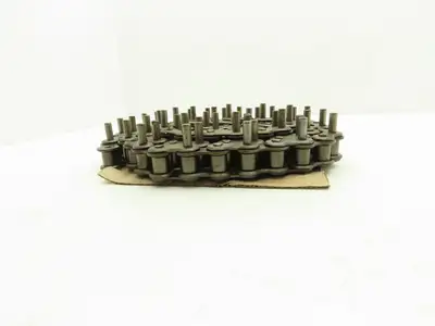 Diamond Roller Chain #100 Riveted E1 Pin Attachment 10' Single Strand 1.25"Pitch