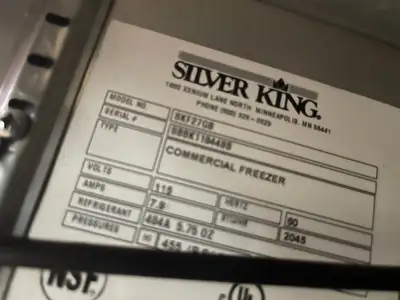 Used Silver King Used Silver King SKF27GB Commercial Glass Door Display Freezer 120V - JS Display Freezers Illinois US | Falcon Restaurant Supply #1376362