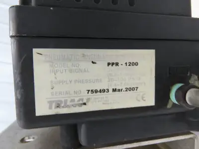 Triac PPR-1200 Spring Return Pneumatic Valve Actuator Rotary 4" Butterfly 2R80SR