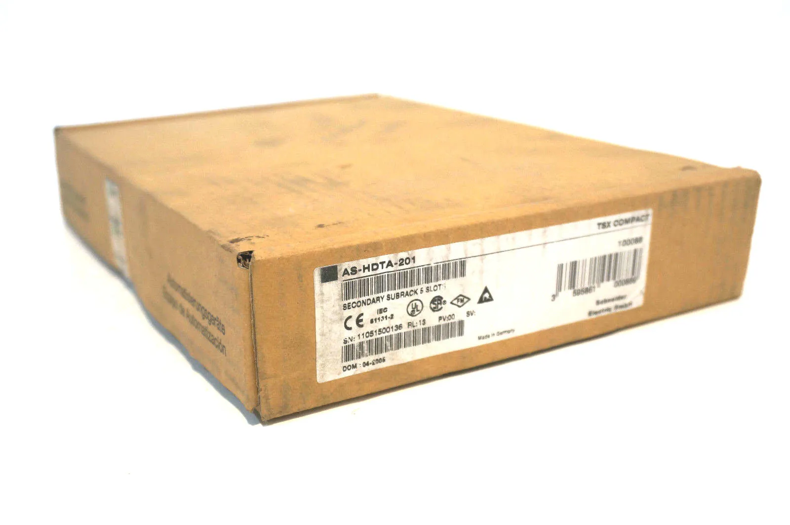 NEW SEALED SCHNEIDER ELECTRIC AS-HDTA-201 SECONDARY SUBRACK 5 SLOT ASHDTA201