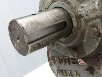 Foote Bros 4S Worm Gearbox 47:1 Ratio Reducer 2Hp 37.5 RPM Right Hand Output