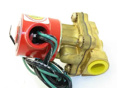 Lancer 4LE2HB4052 2-Way Skinner Steam Solenoid Valve 1/2"NPT N.C. 0-50psi 120v