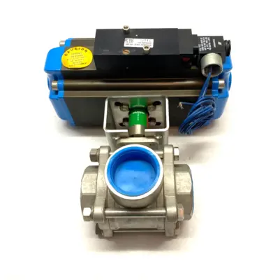 New | in-Stock MARWIN UT SERIES PNEUMATIC BALL VALVE ACTUATOR ASSEMBLY 1-1/2" 3-WAY Linear Actuators | Maverick Industrial Sales #1113086