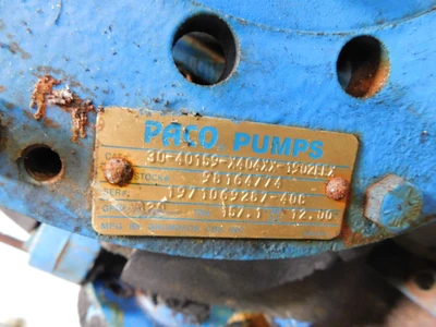 Used PACO _UNKNOWN_ Centrifugal Pumps Ohio US | Equipment Recovery Corp. #1330418