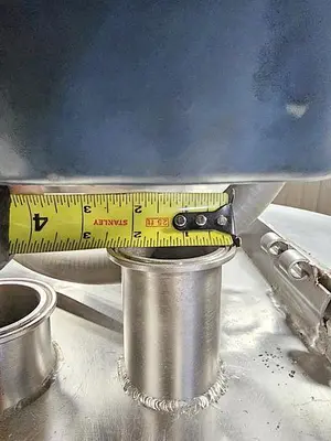 Used 100 Gallon Kettle, 316 Stainless Steel, With Scrape Agitation