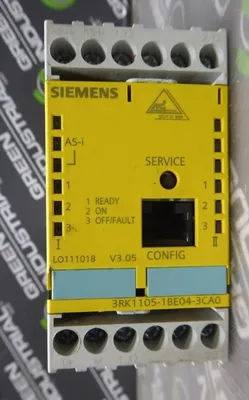 Siemens 3RK1105-1BE04-3CA0 Sirius Safety Relay Module Used