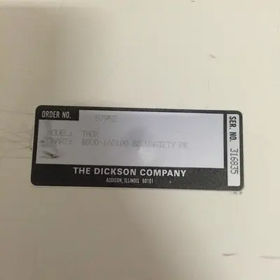 Dickson THDX, HUMIDITY READER