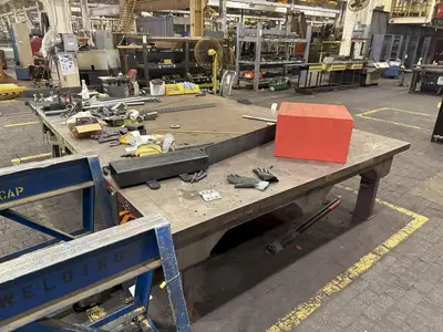 12'3" X 8'3" STEEL LAYOUT TABLE: STOCK #23550
