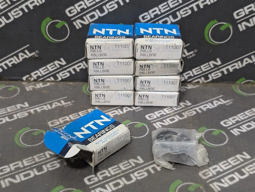 Lot of 9 NTN R8LLB/3E Double Sealed Radial Ball Bearings New NIB
