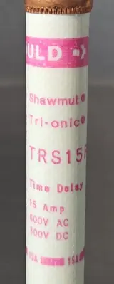Gould shawmut TRS15R Time delay fuse Loc4D34