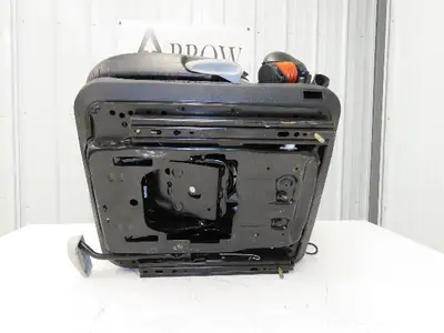Grammer Forklift Seat Black Vinyl Adjustable Removed From Linde 1114891