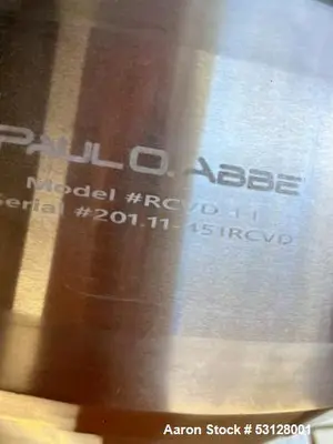 Used PAUL O ABBE RCVD-1.1 Dryers Illinois US | Aaron Equipment #84858