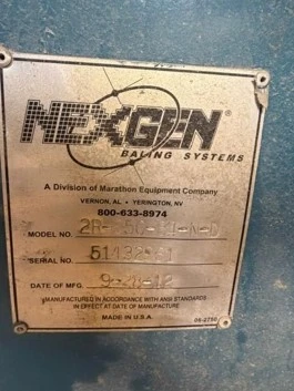 Used 2012 MARATHON 2R-250-84-N-D Misc Recycling Florida US | ESCOBAR TRADING, INC. #1303707