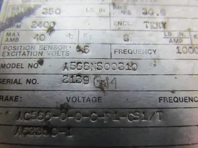 Contraves A566NS00310 Brushless Permanet Magnet Servo Motor