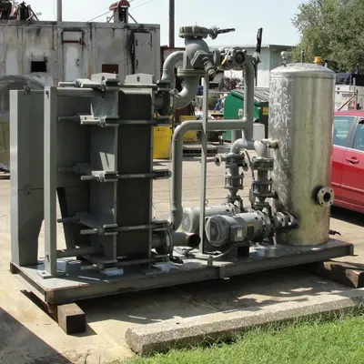 SPC7072  Heat Exchanger 343.4 sq.ft. Dry Coolers Inc plate heat exchanger, Stainless Steel