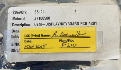NEW Perkin Elmer Z7100500