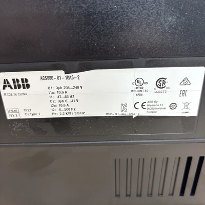 New | in-Stock ABB ACS880-01-10A6-2 Computer Accessories Indiana US | J&J Industrial Supply #1244265