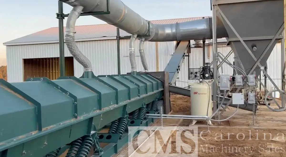 USED CUSTOM BUILT FLUID BED DRYER FOR SHAVINGS, SAWDUST & HEMP PRODUCTS