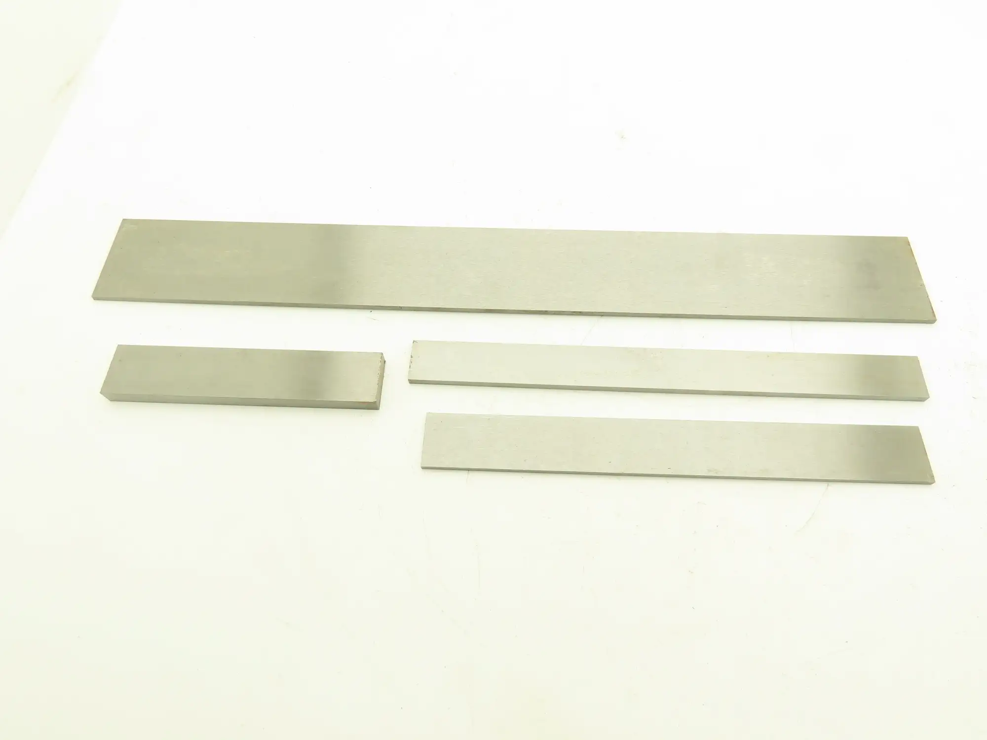 1018 Carbon Steel Ground Flat Bar Stock 3/16", 1/4", 1/2" Thick Mixed Lot 4pcs