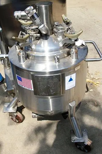 Tank, 5 Gallon, 316 Stainless Steel, Jacketed, 50 PSI, FV, 12" x 12", #5991549
